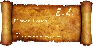 Elsner Laura névjegykártya